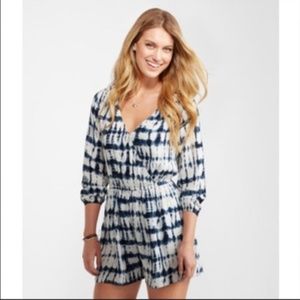 Tie Dye Shibori Aeropostale Shorts Romper S EUC!